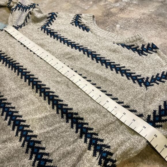 urban outfitters o’hanlon mills grey and blue arrow sweater size xl - Picture 3 of 6